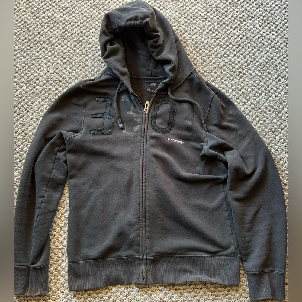 Men’s G-Star Raw zipped hoodie, size medium good condition